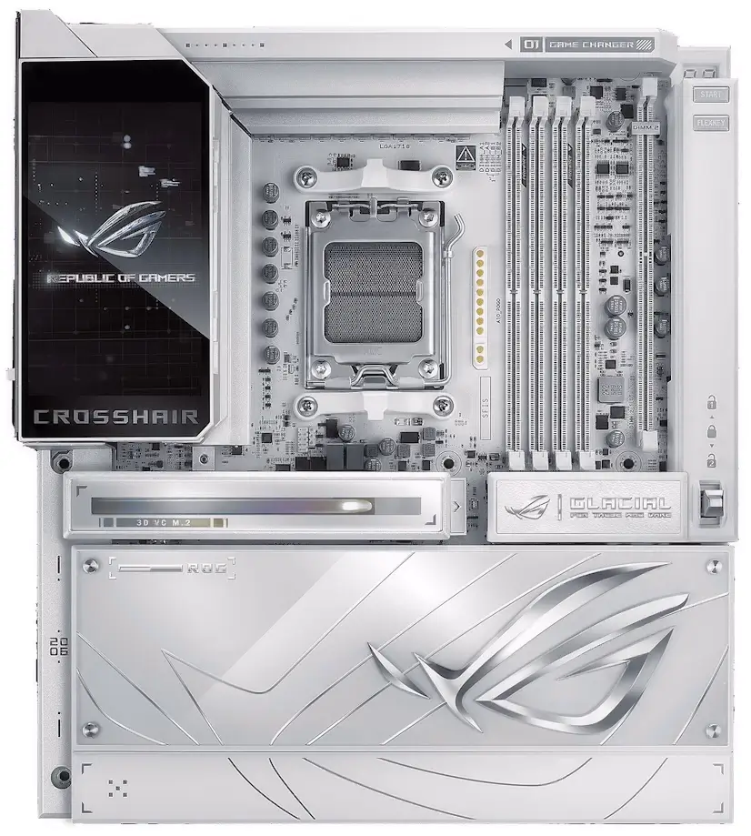 Informático Los Molinos - Montaje Placa Base ASUS ROG CROSSHAIR X870E GLACIAL Los Molinos