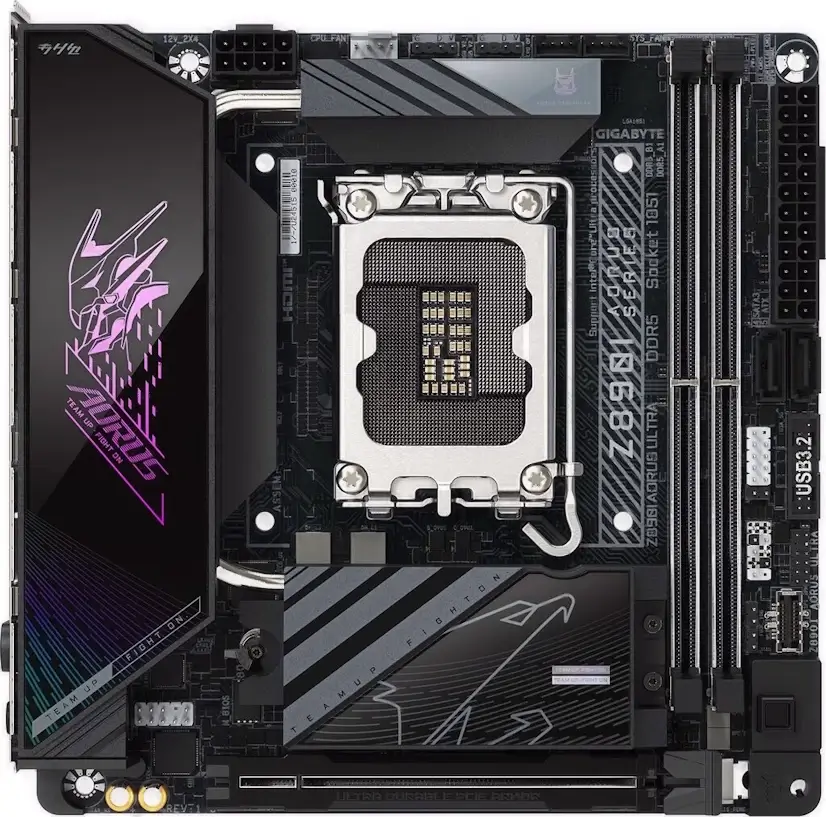 Montaje Placa Base Gigabyte Z890I AORUS ULTRA Gaming PC Los Molinos